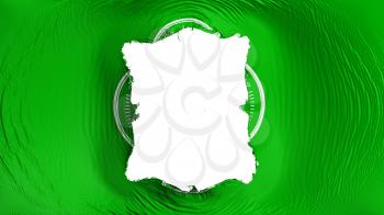 Square hole in the Bangkok, capital of Thailand flag, white background, 3d rendering