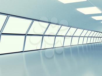 Royalty Free Clipart Image of a White Tunnel