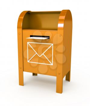 Royalty Free Clipart Image of a Mailbox