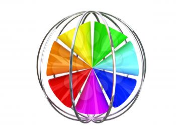Royalty Free Clipart Image of an Abstract Sphere