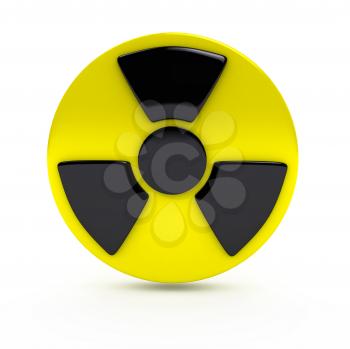 Royalty Free Clipart Image of a Radiation Sign