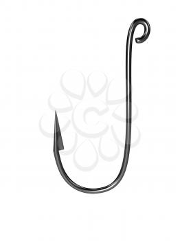Royalty Free Clipart Image of a Fishing Hook