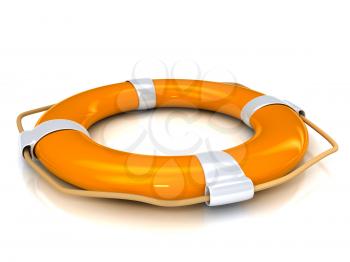 Royalty Free Clipart Image of a Lifebuoy