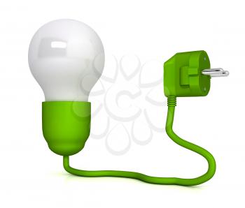 Royalty Free Clipart Image of an Electric Plug