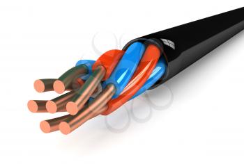 Royalty Free Clipart Image of a Wire