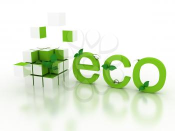 Royalty Free Clipart Image of an Eco Concept