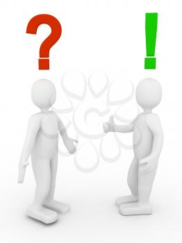 Royalty Free Clipart Image of a Decision Concept