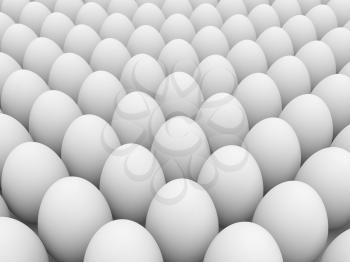 Royalty Free Clipart Image of a Bunch of Eggs
