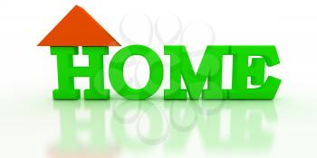 Royalty Free Clipart Image of the Word Hom