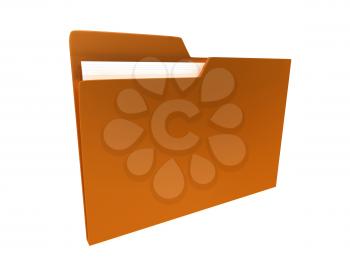 Royalty Free Clipart Image of a Folder