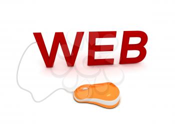 Royalty Free Clipart Image of the Word Web