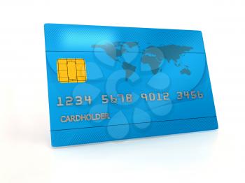 Royalty Free Clipart Image of a Credit Card