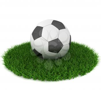 Royalty Free Clipart Image of a Soccer Ball