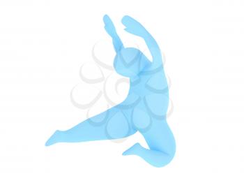Royalty Free Clipart Image of a Person Dancing