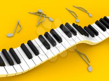 Royalty Free Clipart Image of a Piano