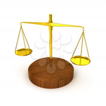 Royalty Free Clipart Image of a Pharmaceutical Gold Scale