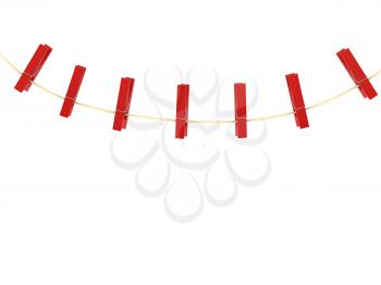 Royalty Free Clipart Image of Clothespins