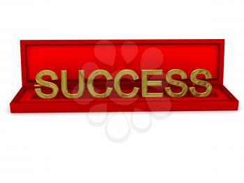 Royalty Free Clipart Image of the Word Success