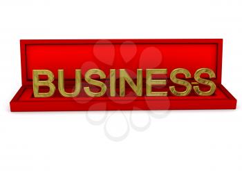 Royalty Free Clipart Image of the Word Business
