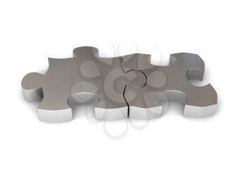 Royalty Free Clipart Image of Puzzle Pieces