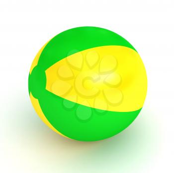 Royalty Free Clipart Image of an Inflatable Ball