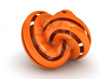 Royalty Free Clipart Image of a Torus Knot