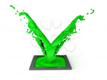 Royalty Free Clipart Image of a Checkmark