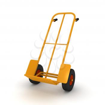Royalty Free Clipart Image of a Delivery Cart