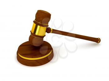 Royalty Free Clipart Image of a Gavel