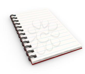 Royalty Free Clipart Image of a Notebook