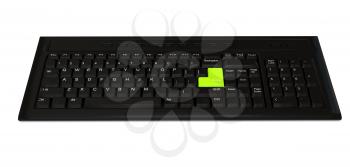 Royalty Free Clipart Image of a Computer Keyboard