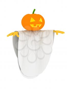 Royalty Free Clipart Image of a Halloween Pumpkin