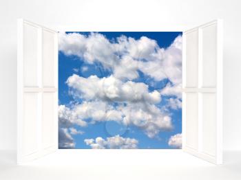 Royalty Free Clipart Image of a Blue Sky