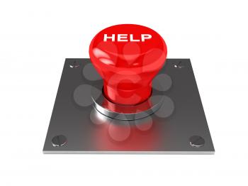 Royalty Free Clipart Image of a Help Button