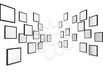 Royalty Free Clipart Image of Blank Posters