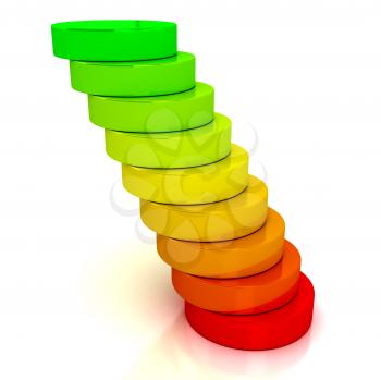 Royalty Free Clipart Image of an Energy Chart