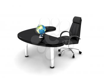 Royalty Free Clipart Image of an Office