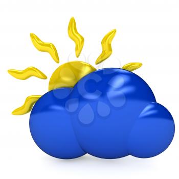 Royalty Free Clipart Image of a Weather Symbol