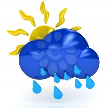 Royalty Free Clipart Image of a Weather Symbol