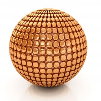 Royalty Free Clipart Image of a Sphere