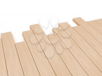Royalty Free Clipart Image of Wooden Planks