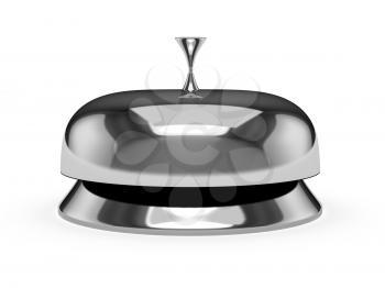 Service bell isolated on white. Computer generated
