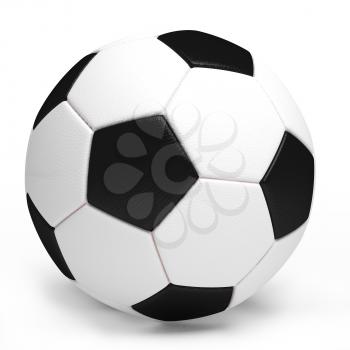 Perfect Soccer ball or football. Computer generated image