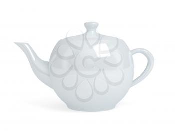 Teapot isolated on white. 3d render