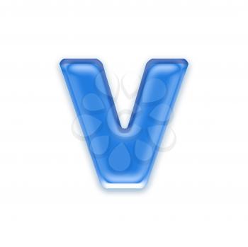 Royalty Free Clipart Image of a Letter 'v'