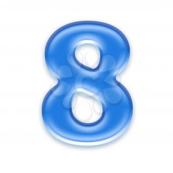 Royalty Free Clipart Image of a Number Eight
