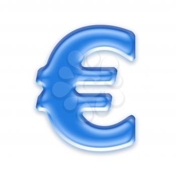 Royalty Free Clipart Image of a Euro Symbol