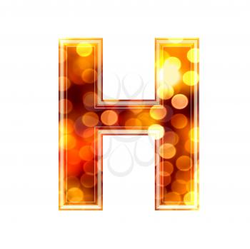 Royalty Free Clipart Image of a Letter 'H'