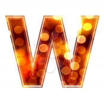 Royalty Free Clipart Image of a Letter 'W'