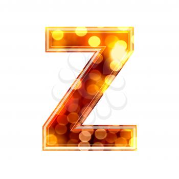 Royalty Free Clipart Image of a Letter 'Z'